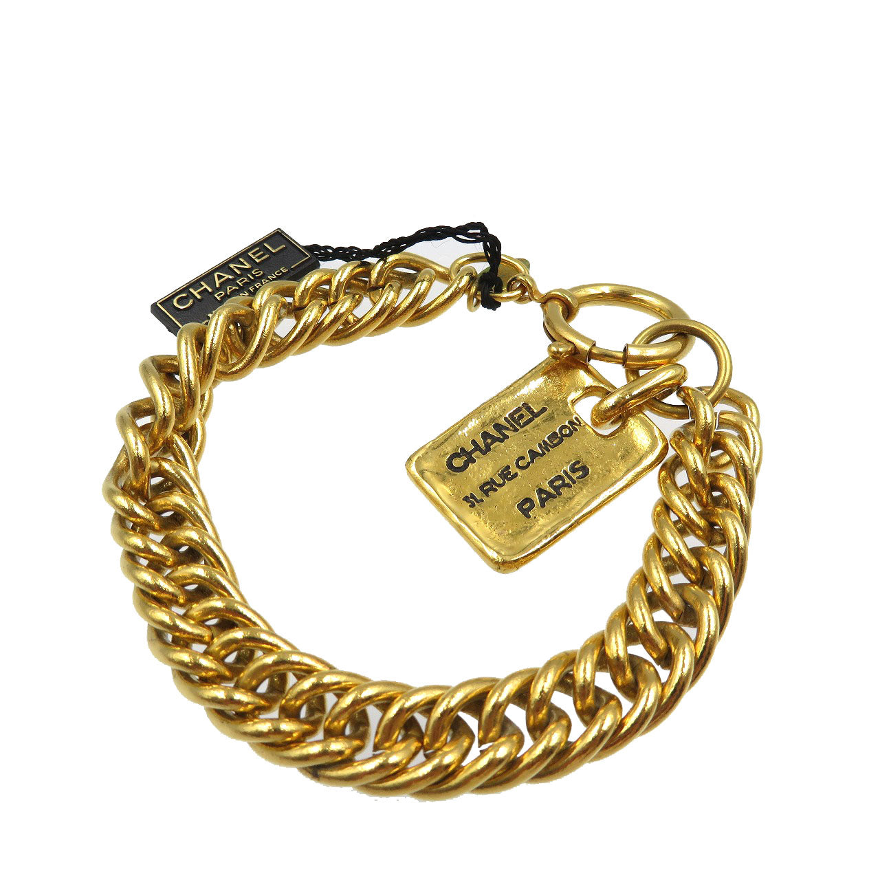 CHANEL bracelet metal gold
