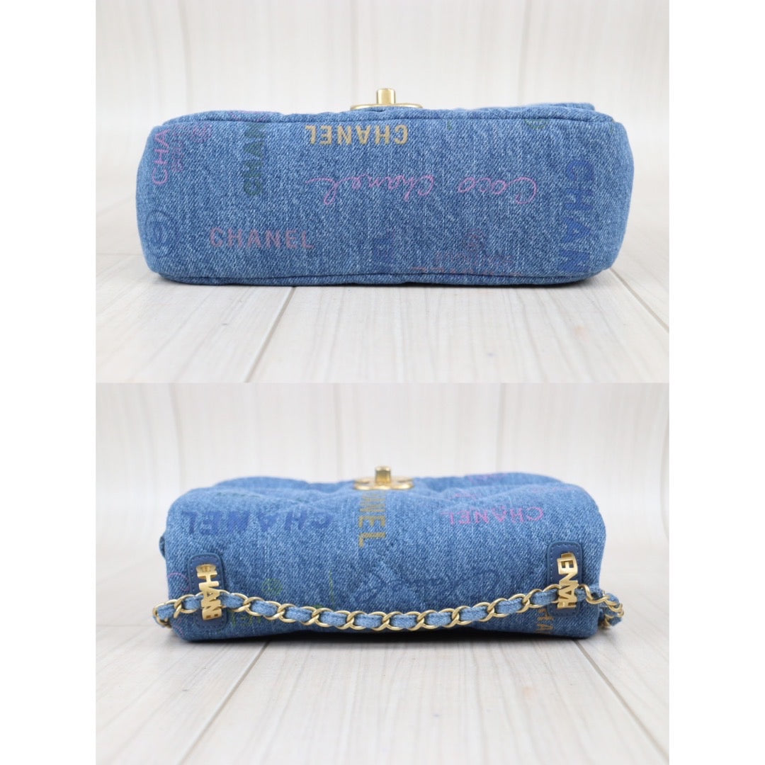Rank A ｜ CHANEL Denim Small Flap Chain Shoulder ｜23102819