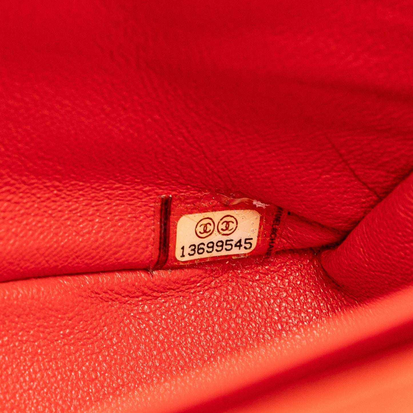 Orange Chanel Jumbo Classic Lambskin Single Flap Shoulder Bag