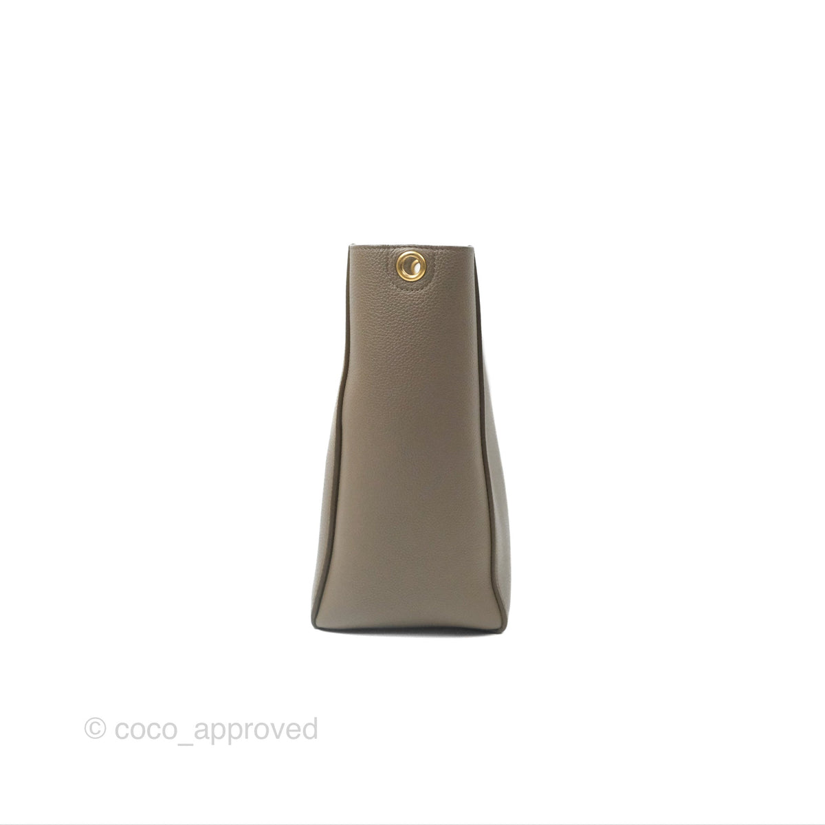 Celine Small Sangle Bucket Bag Taupe Grained Calfskin Gold Hardware