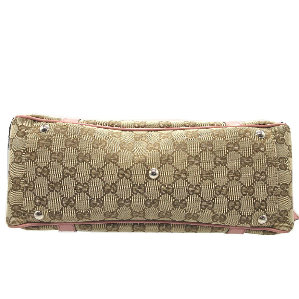 GUCCI Tote Bag 232958 GG canvas beige Shoulder GG Twins Women Used