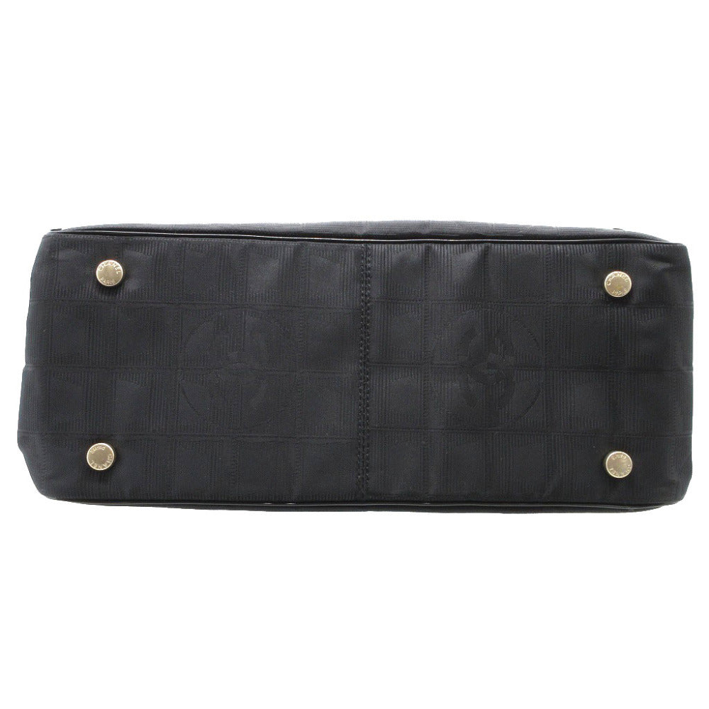 CHANEL Tote Bag canvas black Neutra New Travel Line Tote TPM Women Used