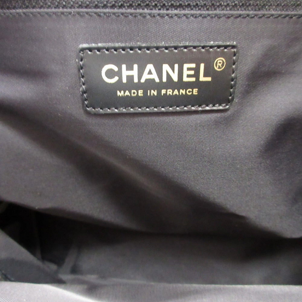 CHANEL Tote Bag canvas black Neutra New Travel Line Tote TPM Women Used
