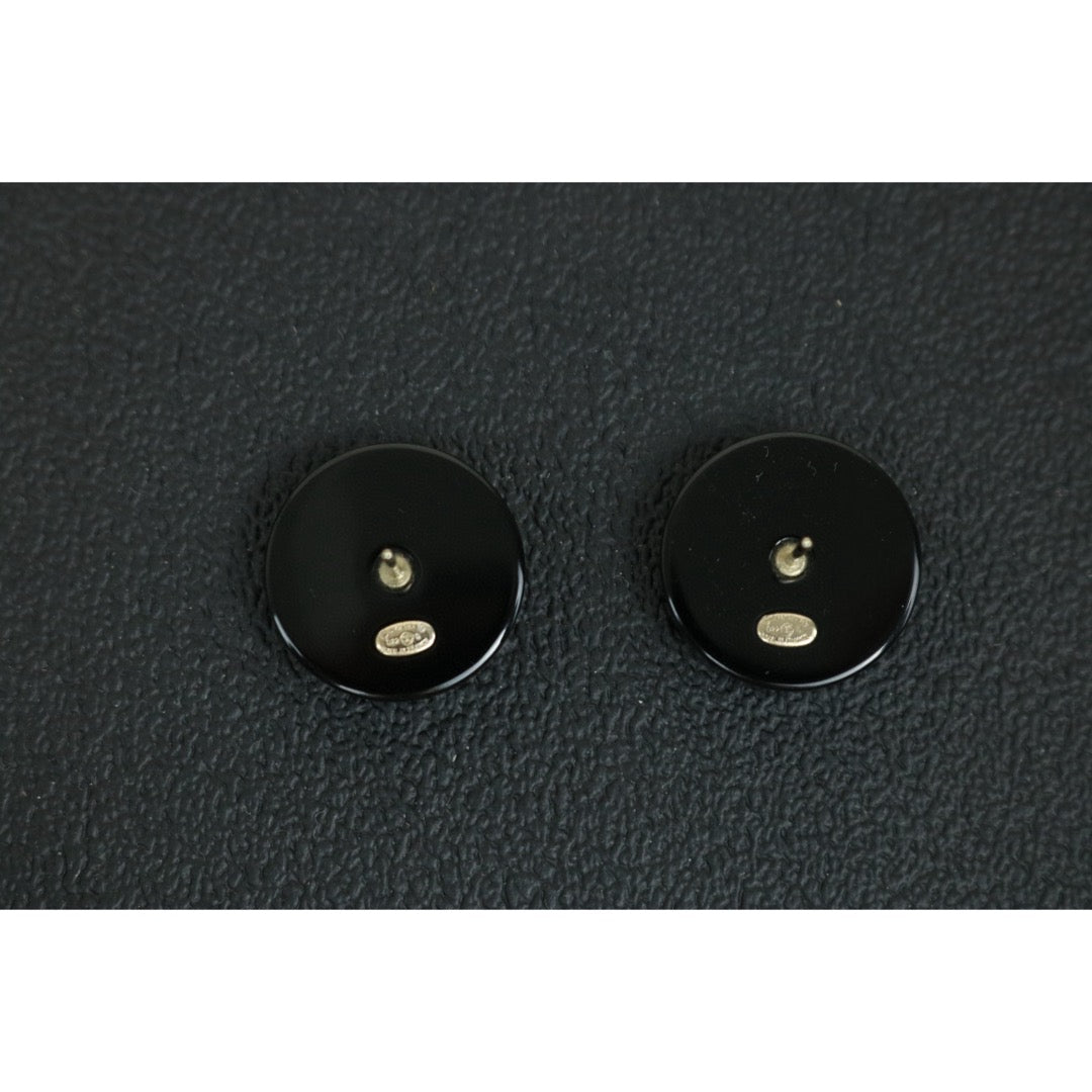 Excellent（Rank SA）｜CHANEL COCO Mark Black and White Combination Earrings｜ X25020918