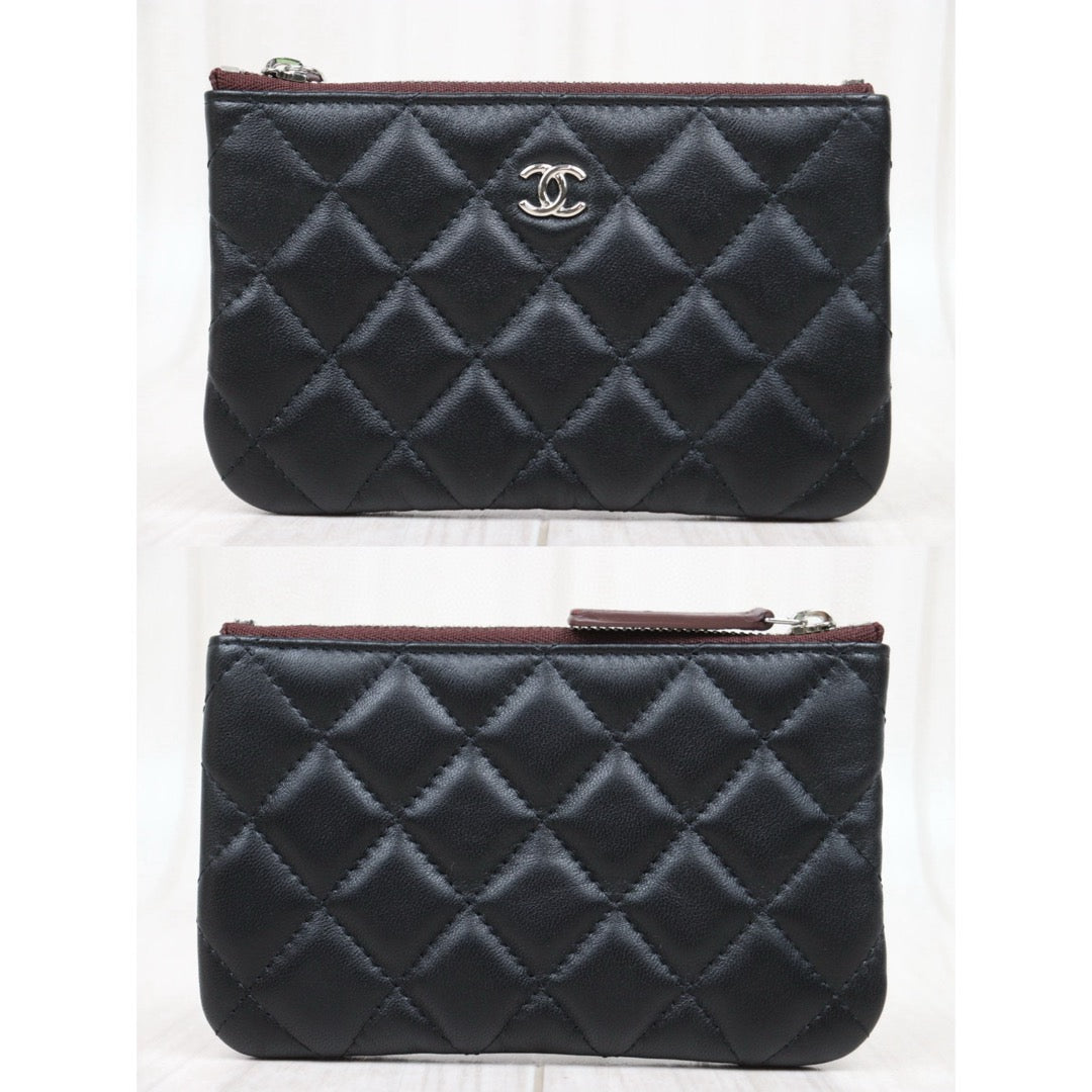 Excellent（Rank SA）｜CHANEL Lambskin Card Holder Black Made In 2021 - 2022 Year｜V25032017