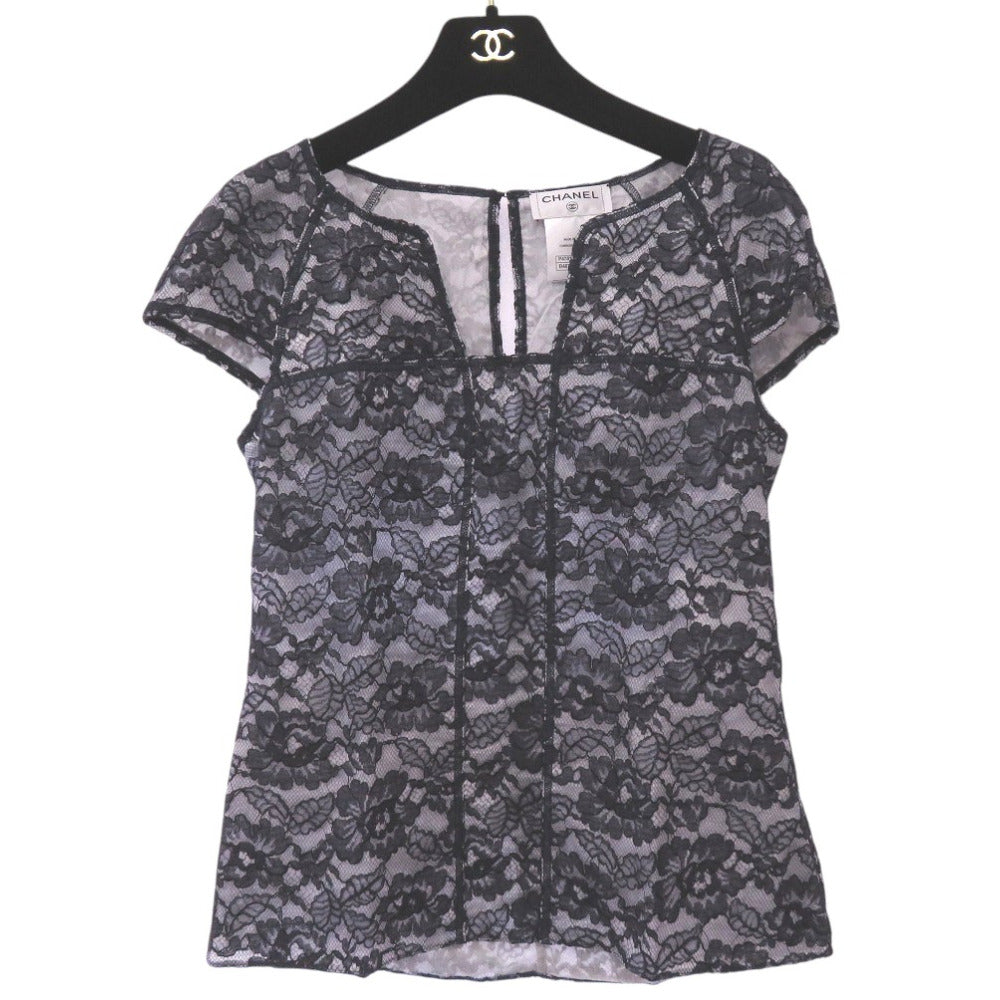 CHANEL blouse P47412W05438 cotton Navy 36