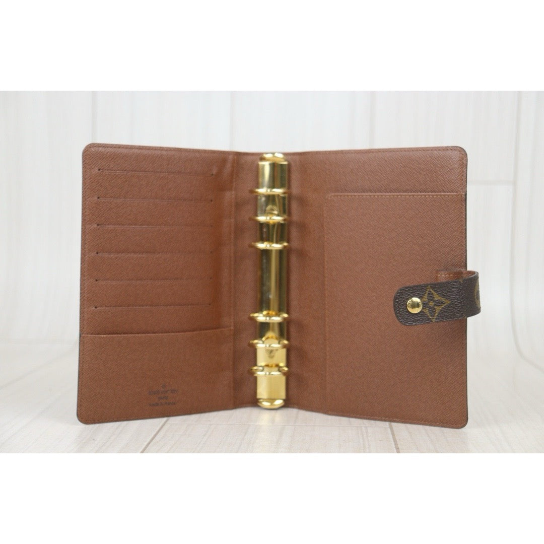 Good ( Rank AB) ｜ LV Monogram Medium Ring Agenda Cover Notebook Cover ｜24092606