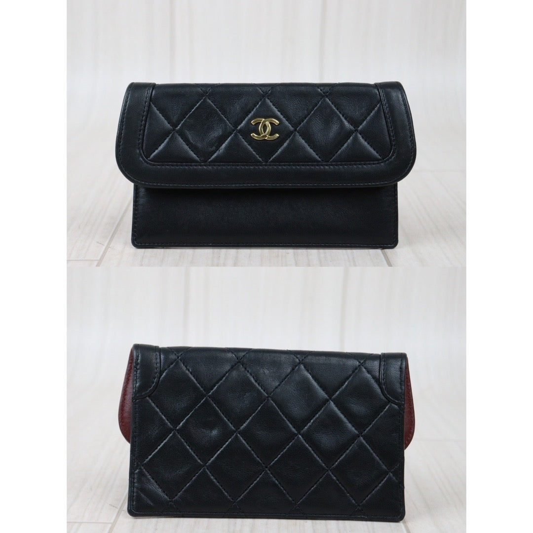 Rank AB｜ CHANEL Matrasse Lamb Skin Chain Bag Made in 1989-1991 Year｜P24062802