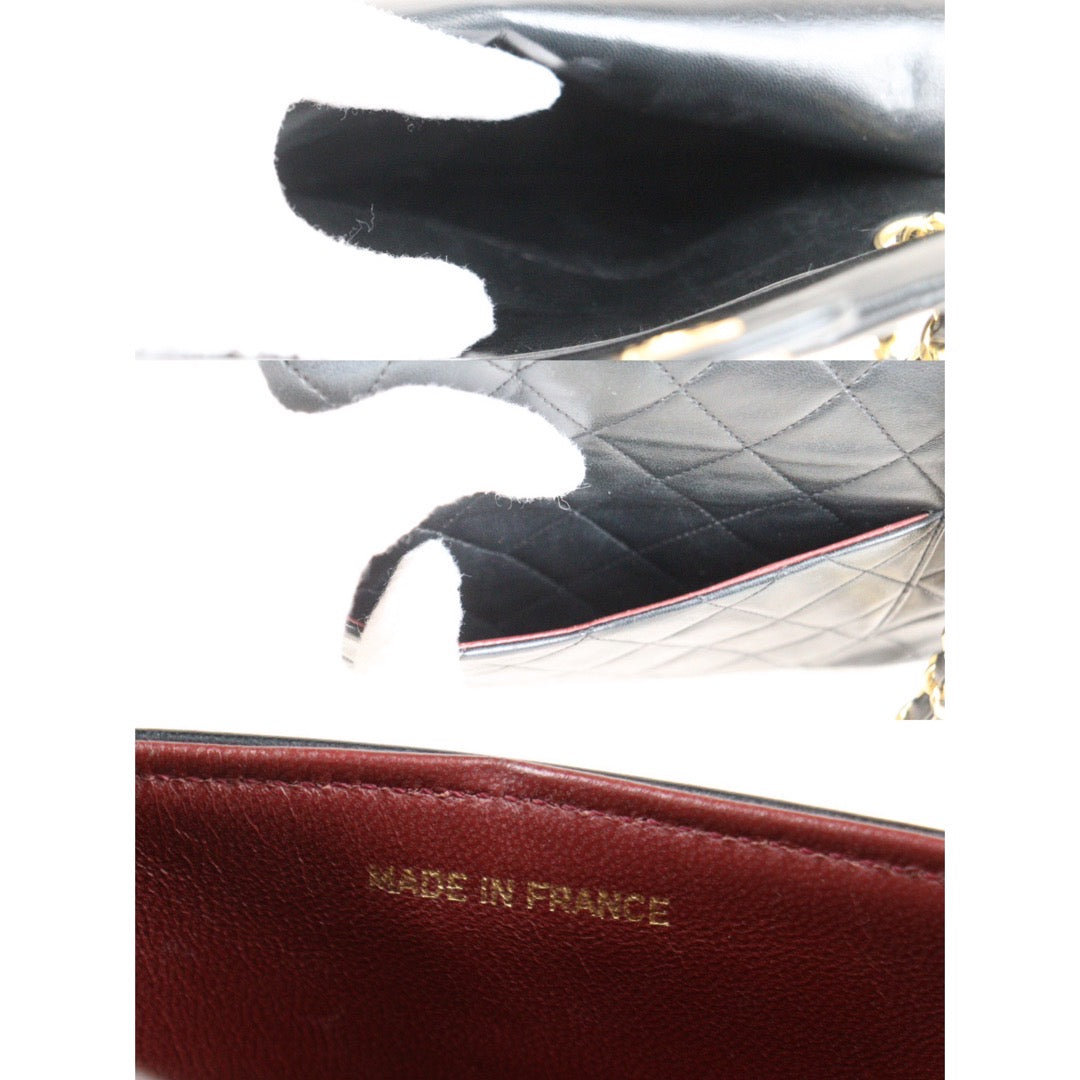 Rank AB ｜ CHANEL Matrasse Double Flap 23 Shoulder Bag Black  Made In 1986-1988 Year｜23122401