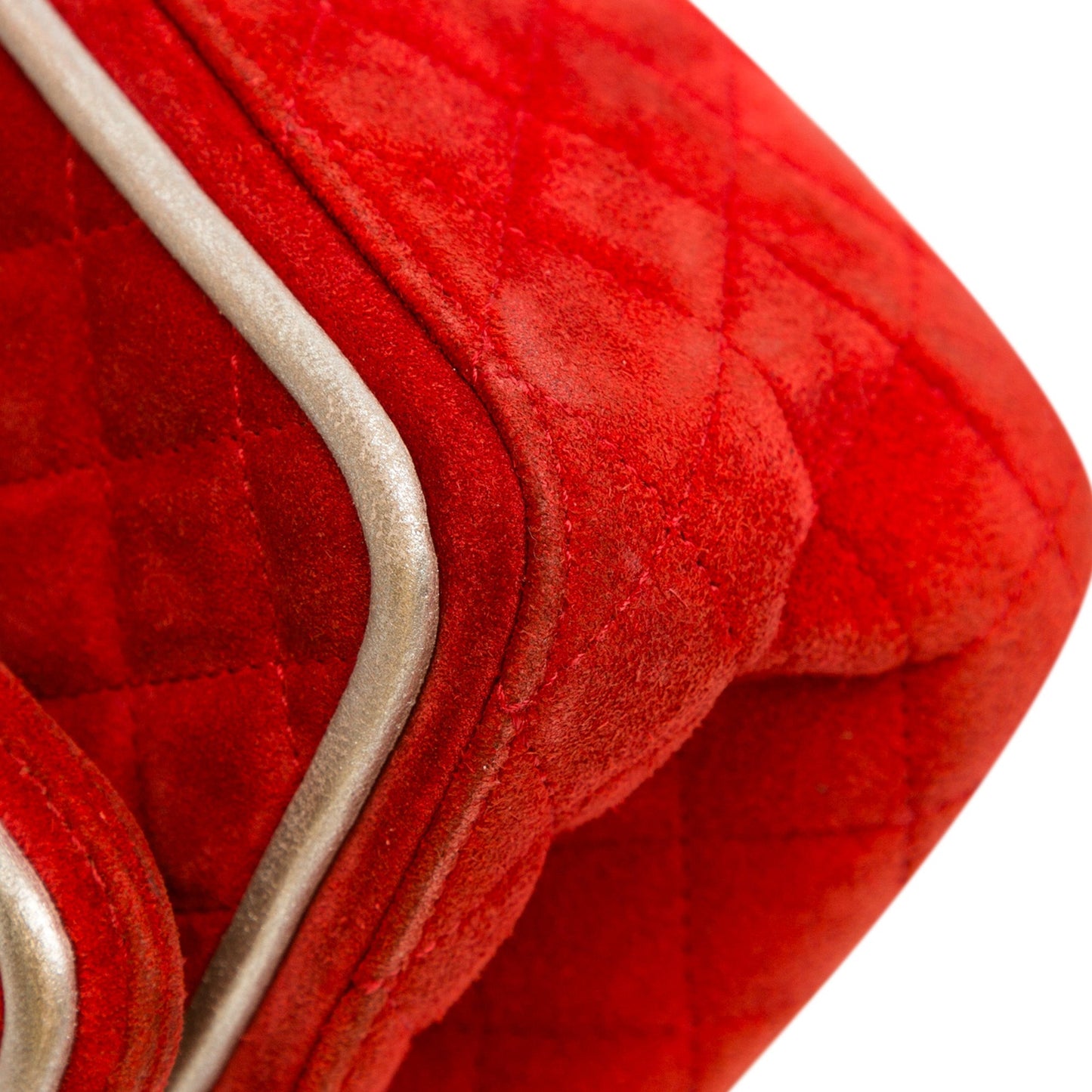 Red Chanel Medium Suede Re-issue 2.55 Double Flap Shoulder Bag