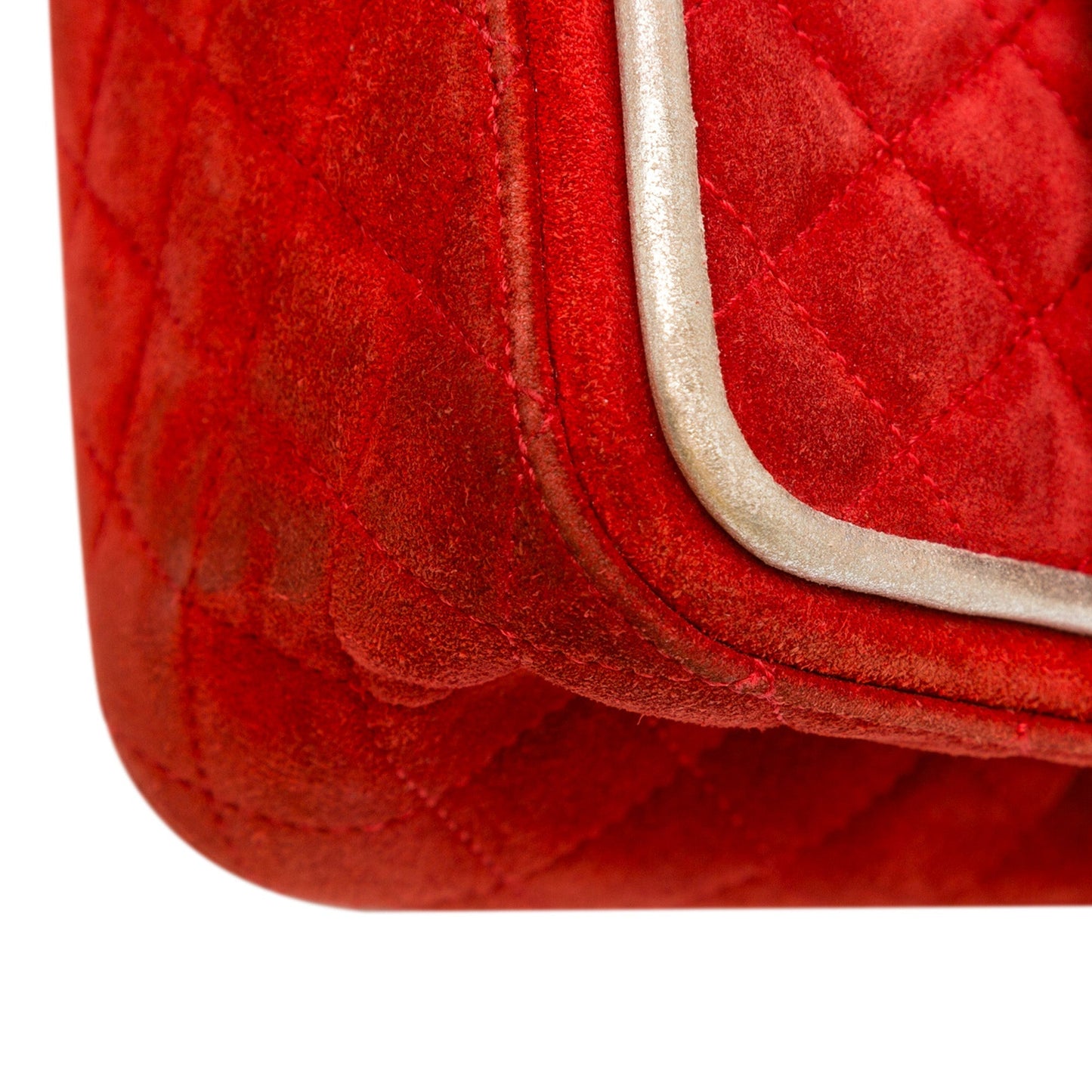 Red Chanel Medium Suede Re-issue 2.55 Double Flap Shoulder Bag