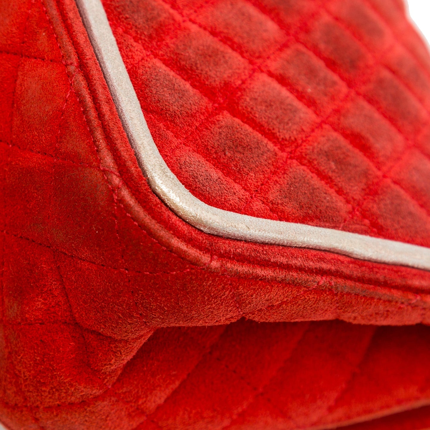 Red Chanel Medium Suede Re-issue 2.55 Double Flap Shoulder Bag