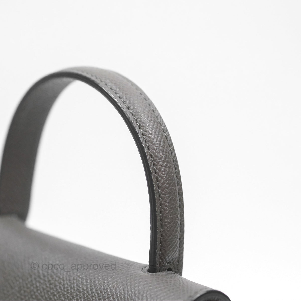 Celine Pico Belt Bag Grey Grained Calfskin Gold Hardware