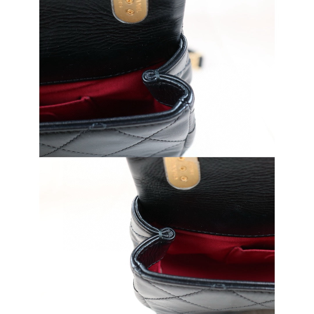 Very Good ( Rank A) ｜ CHANEL Matrasse Lamb Skin Mini Pearl Chain Bag Made in 2020-2021 Year｜S24082001