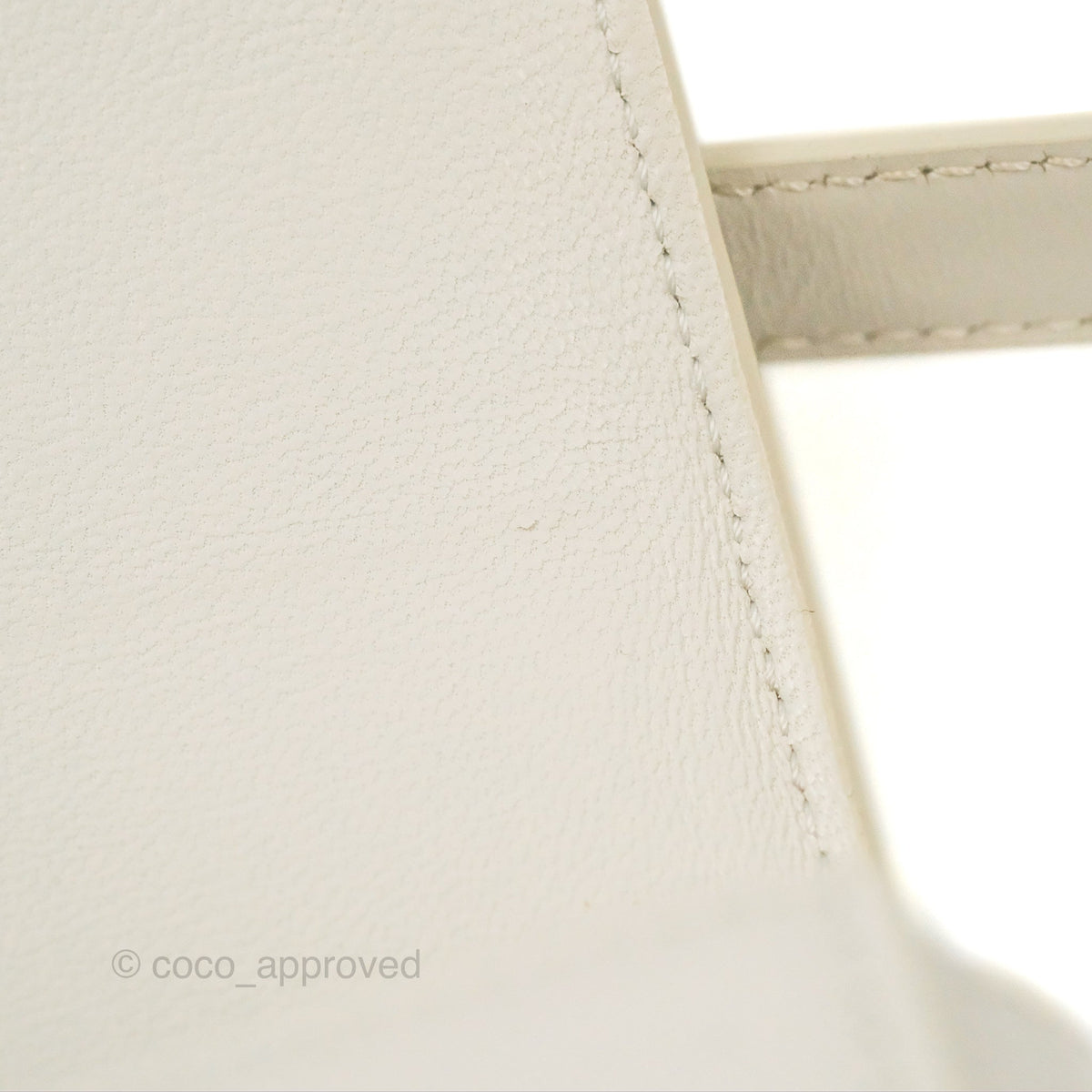 Celine Teen Triomphe Bag Shiny Calfskin White