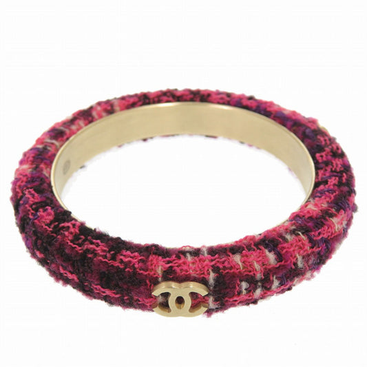 CHANEL Bangle Tweed, Metal purple COCO Mark Women Used