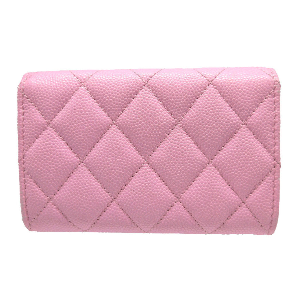 CHANEL Card Case AP3187 Caviar skin pink Matrasse