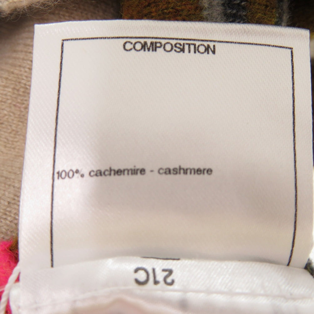 CHANEL Scarf cashmere multicolor