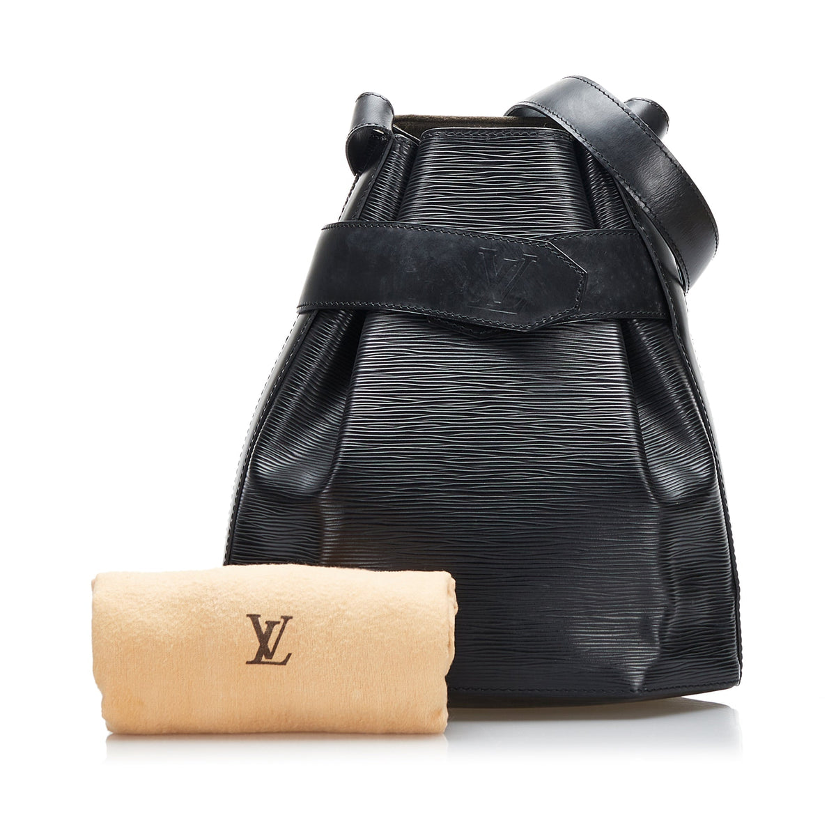 Louis Vuitton Sac D'Epaule Black Epi