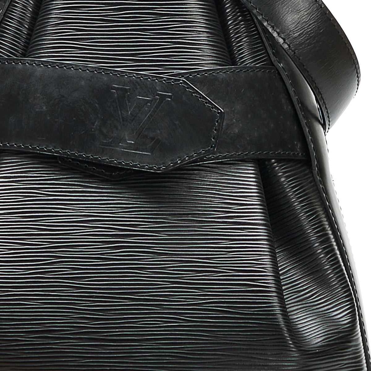 Louis Vuitton Sac D'Epaule Black Epi