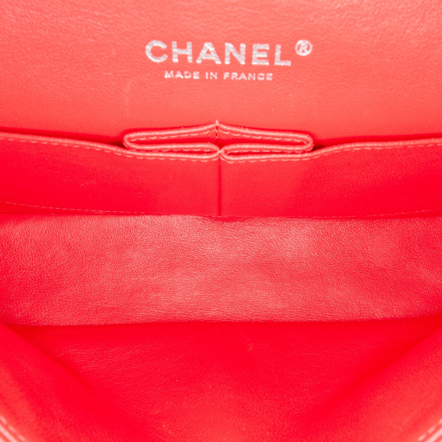 Red Chanel Medium Classic Patent Double Flap Shoulder Bag