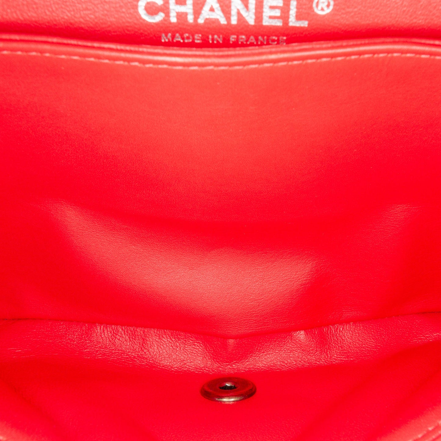 Red Chanel Medium Classic Patent Double Flap Shoulder Bag