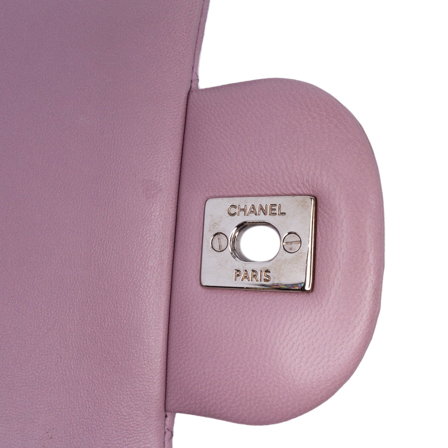 Purple Chanel Jumbo Classic Lambskin Double Flap Shoulder Bag