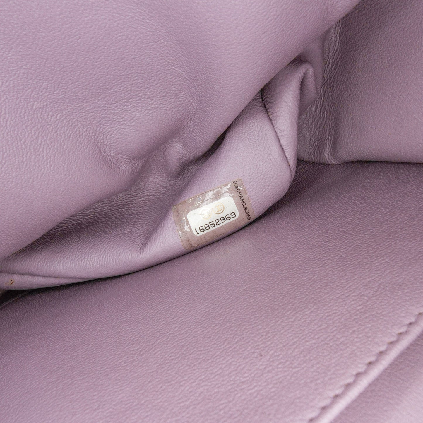Purple Chanel Jumbo Classic Lambskin Double Flap Shoulder Bag