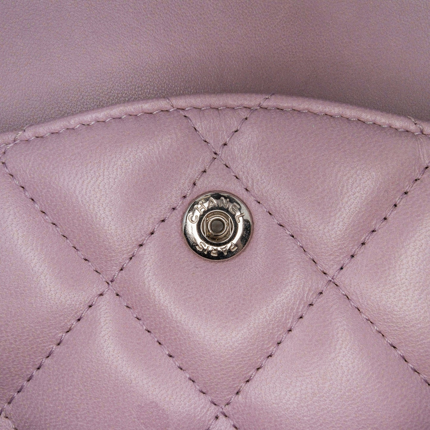 Purple Chanel Jumbo Classic Lambskin Double Flap Shoulder Bag