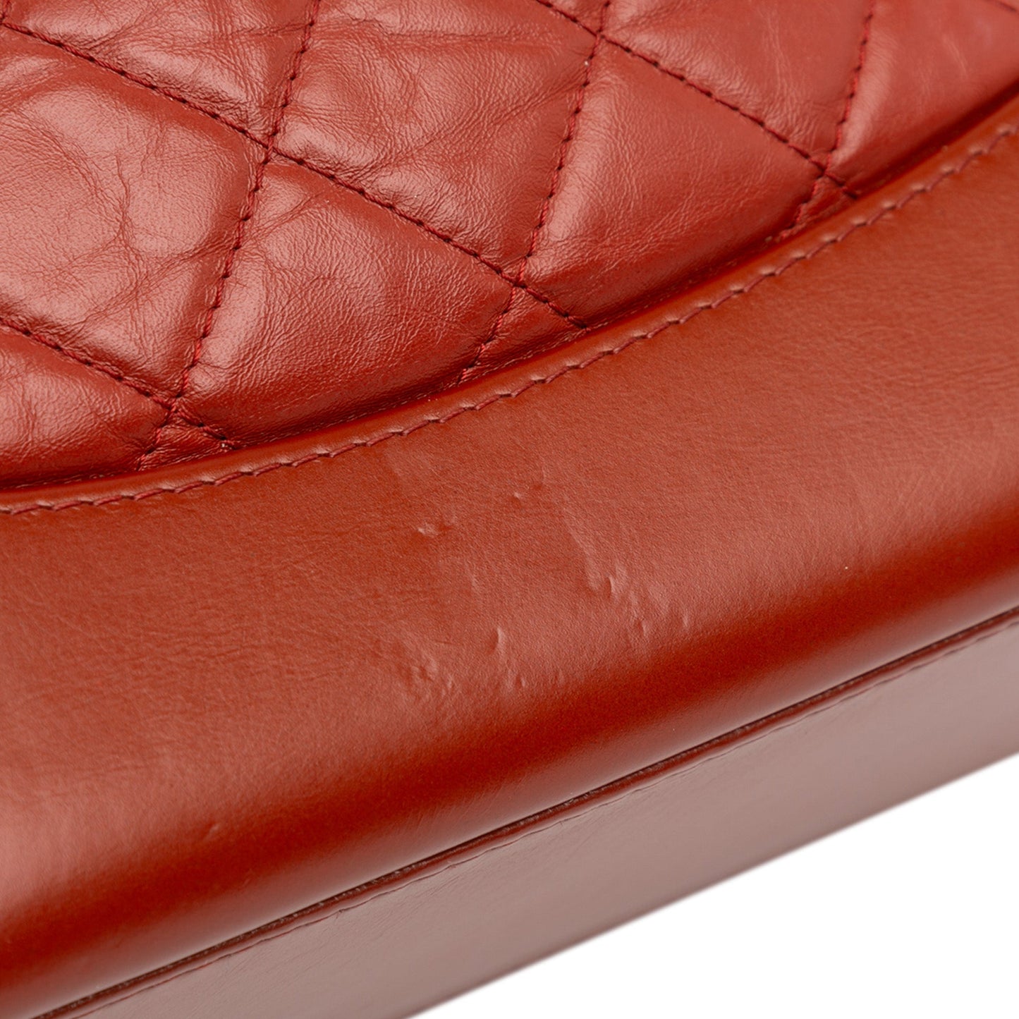 Red Chanel Small Aged Calfskin Gabrielle Backpack