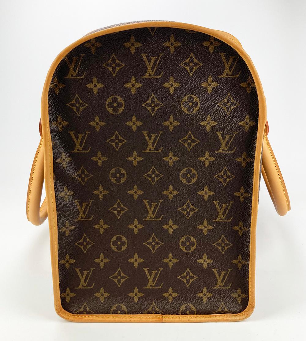 LOUIS VUITTON Monogram Sac Chien Pet Carrier 50