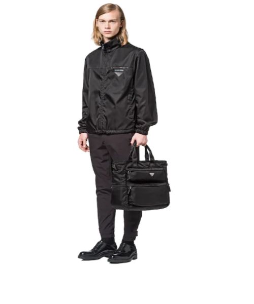 Prada Nylon Tote Bag Black