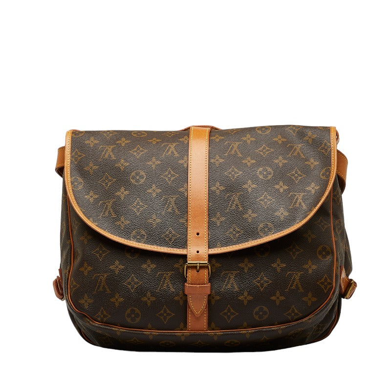 Louis Vuitton Monogram Summour 35  Shoulder Bag M42254 Brown PVC Leather  Louis Vuitton