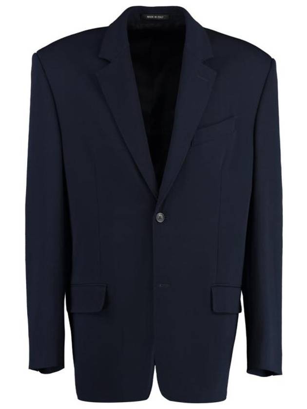 Luxury Balenciaga  Regular Tailored Jacket Navy