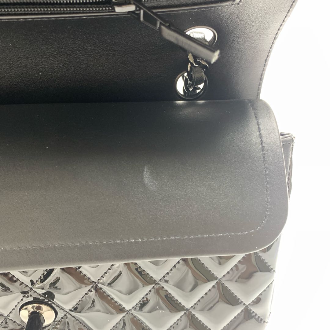 Chanel Classic Flap Patent Leather Shoulder Bag