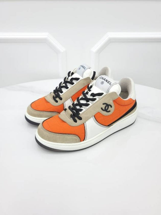 CC quilted suede sneakers G39802 36 5 Chanel