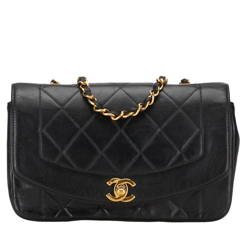 Chanel Matrasse Diana 25 Chain Shoulder Bag Black   Chanel