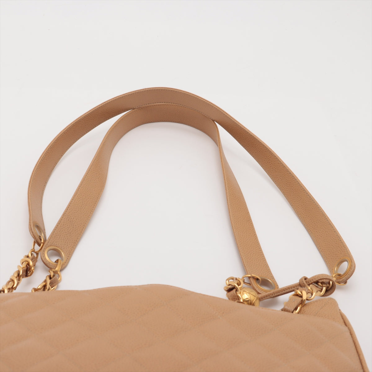 Chanel Matrasse Caviar S Chain Shoulder Bag Beige Gold  2nd