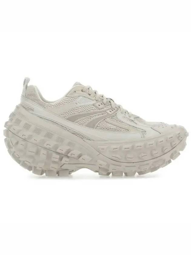 Luxury Balenciaga  Men's Mesh Rubber Defender Low Top Sneakers Beige