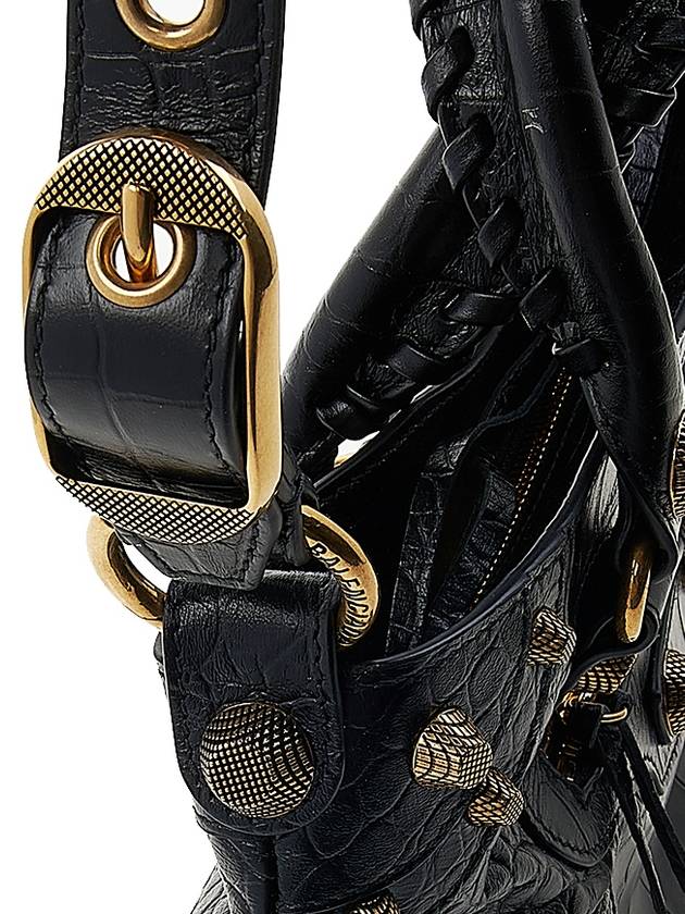 Luxury Balenciaga  Neo Cagole Medium Leather Tote Bag Black