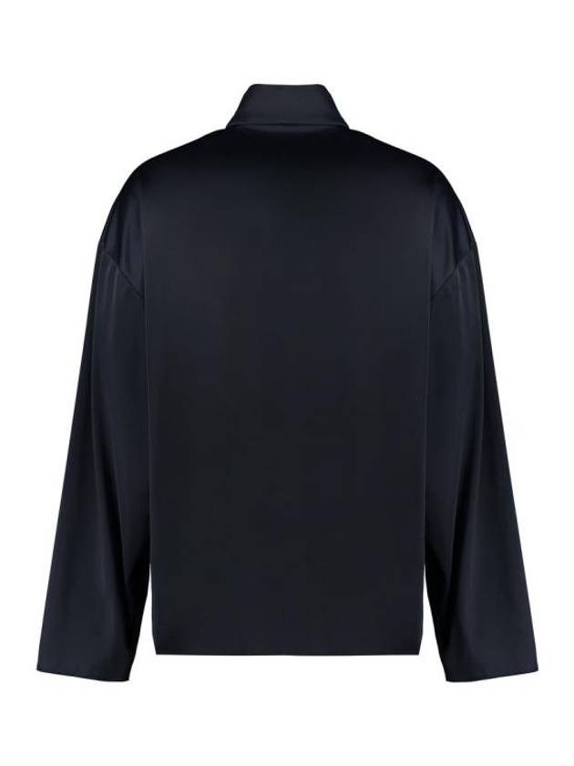 Luxury Balenciaga  Side Zip Pockets Track Jacket Blue