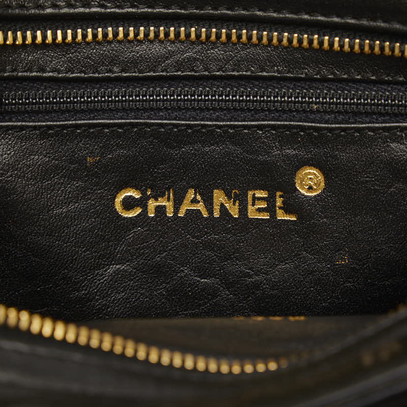 Chanel Vintage Cocomark Mattress Tassel Chain houlder Bag Pocket Black  Lady Chanel
