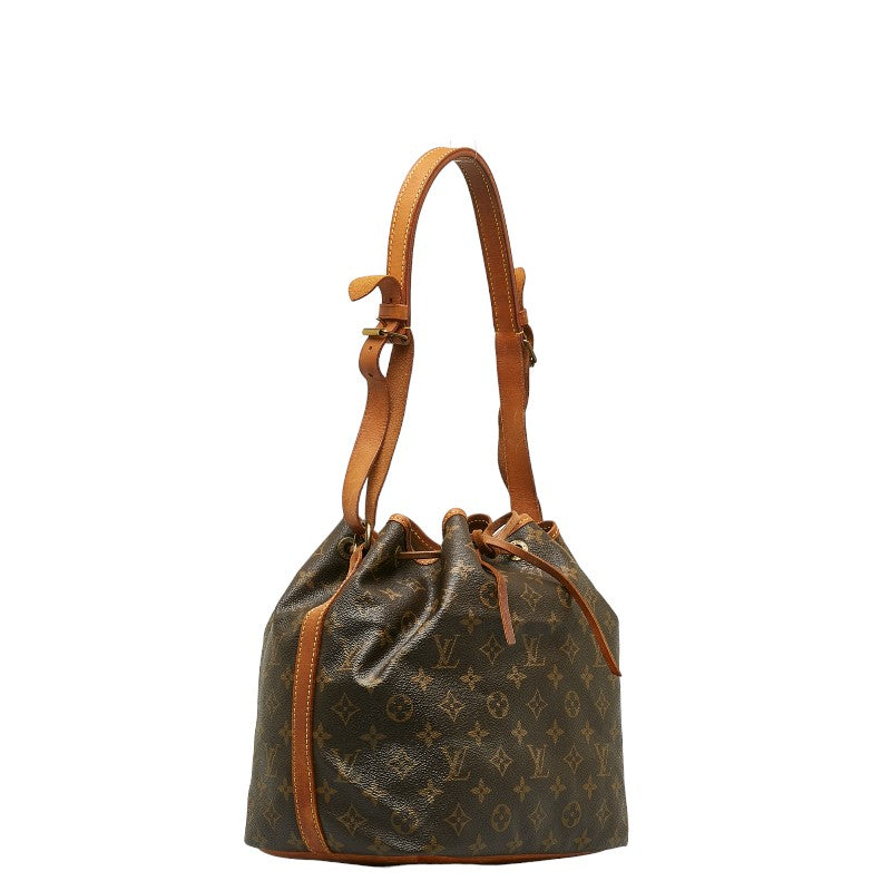 Louis Vuitton Noé Petit in Monogram M42226 Brown Bucket Bag