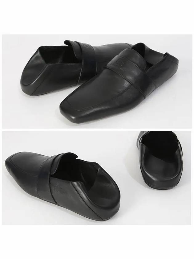 Luxury Balenciaga  City Square Toe Loafers Black