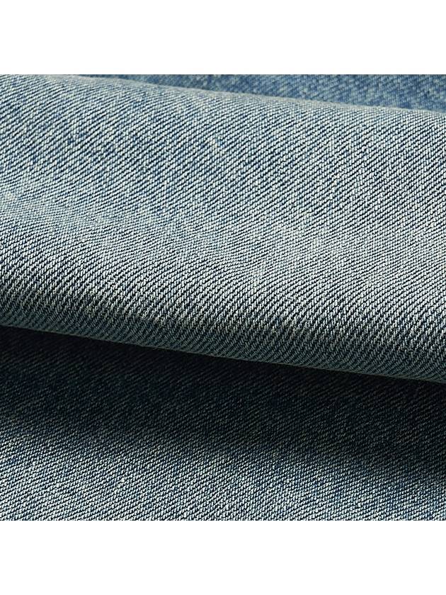 Luxury Balenciaga  Washed Effect Denim Hoodie Blue