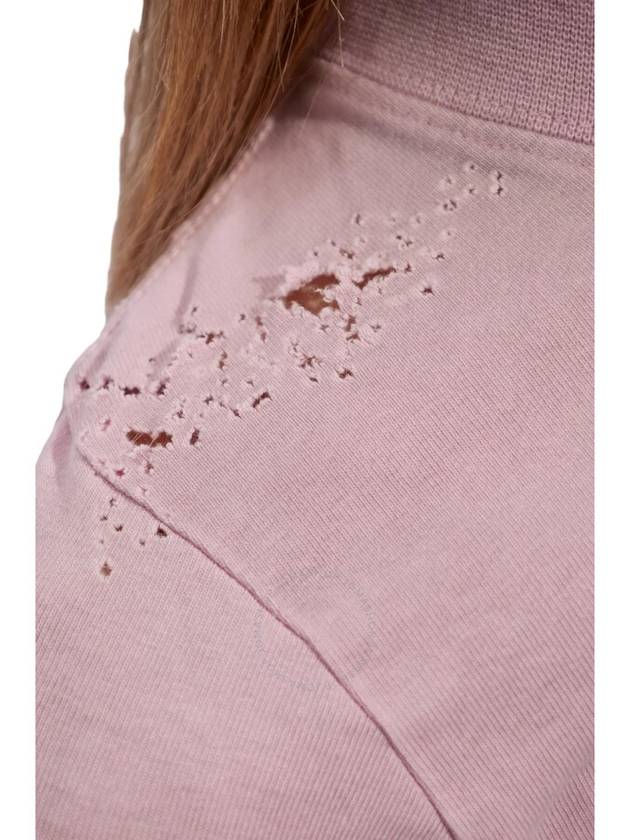 Luxury Balenciaga  logo print distressed t-shirt 788246TQVJ5