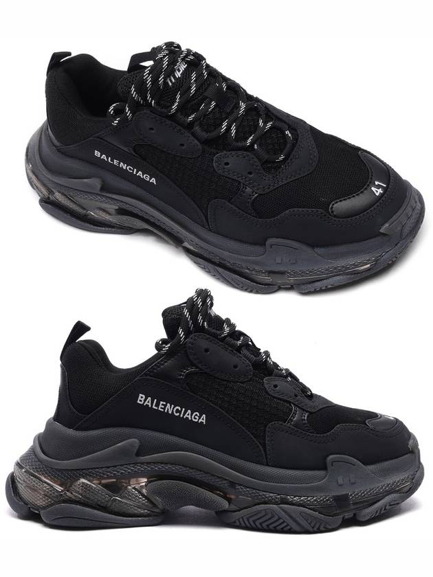 Luxury Balenciaga  Triple S Sneakers Clear Sole Black