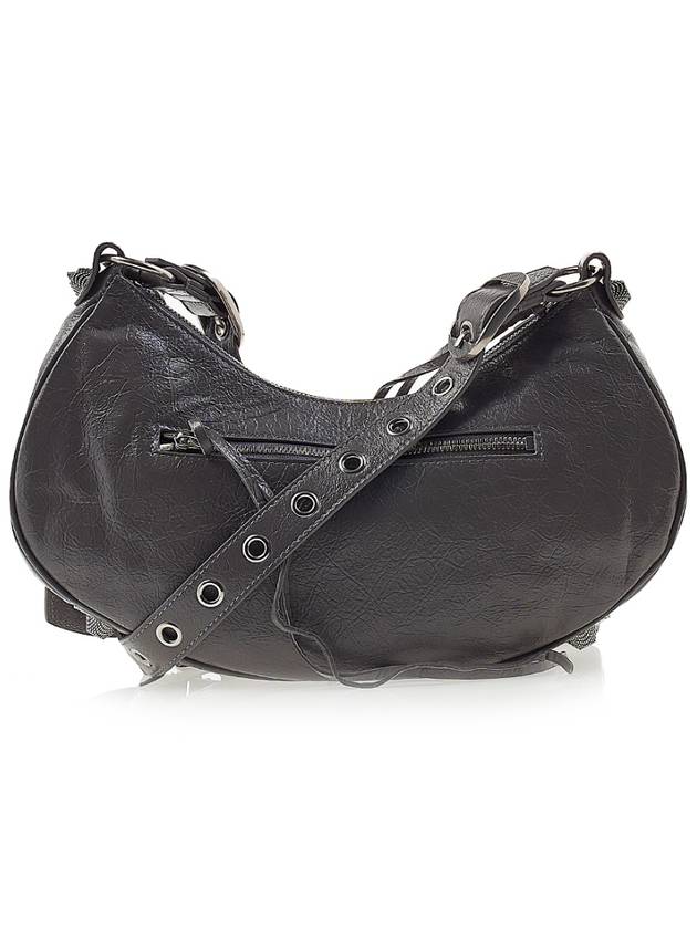 Luxury Balenciaga  Le Cagole Small Leather Shoulder Bag Grey