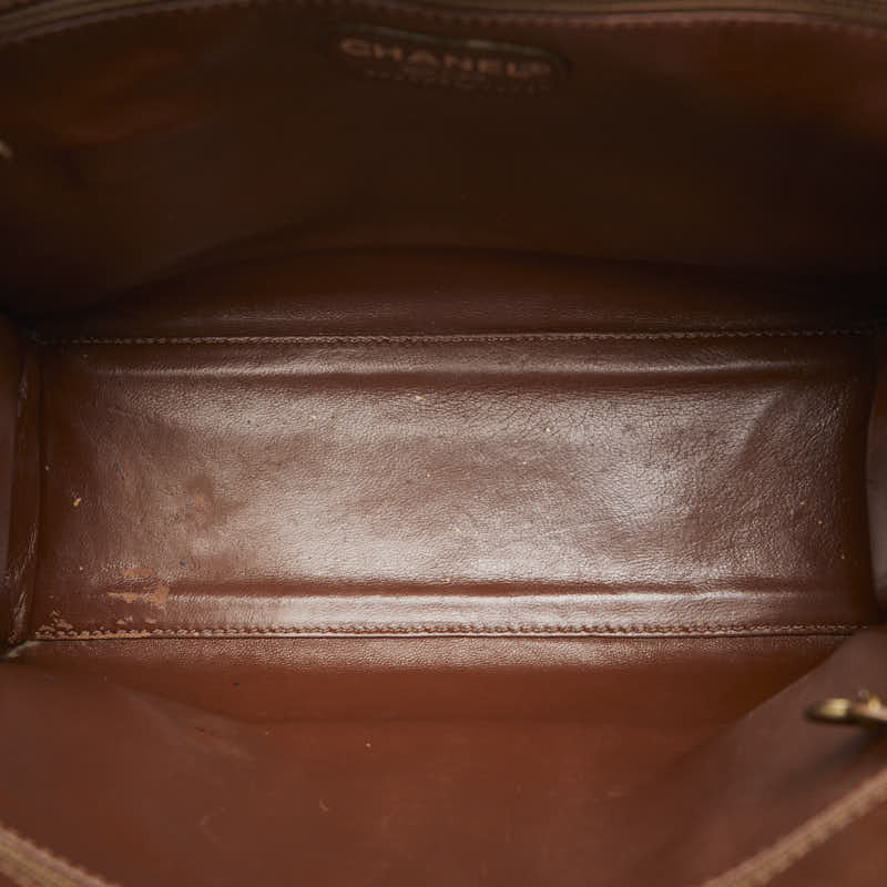 CHANEL Tote bag leather brown ladies