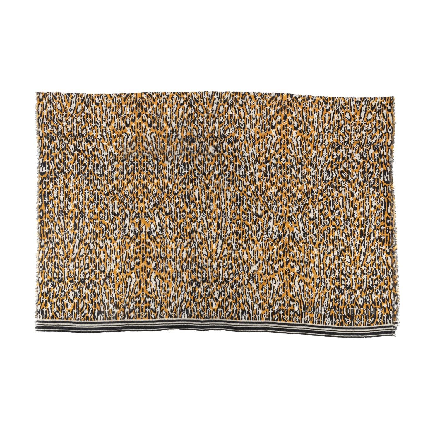 LOUIS VUITTON Louis Vuitton Monogram Jungle Print Scarf